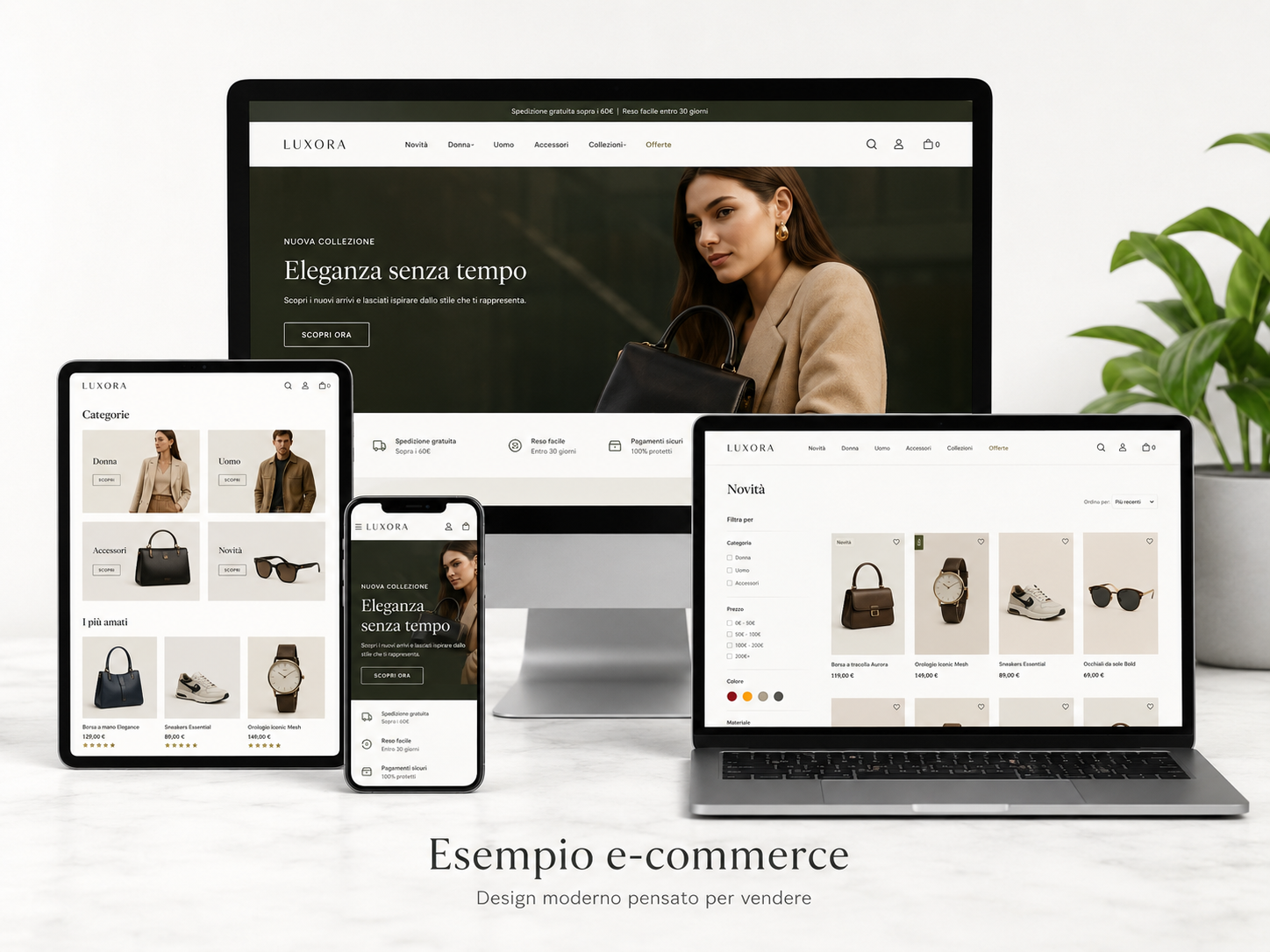 Esempio e-commerce moderno