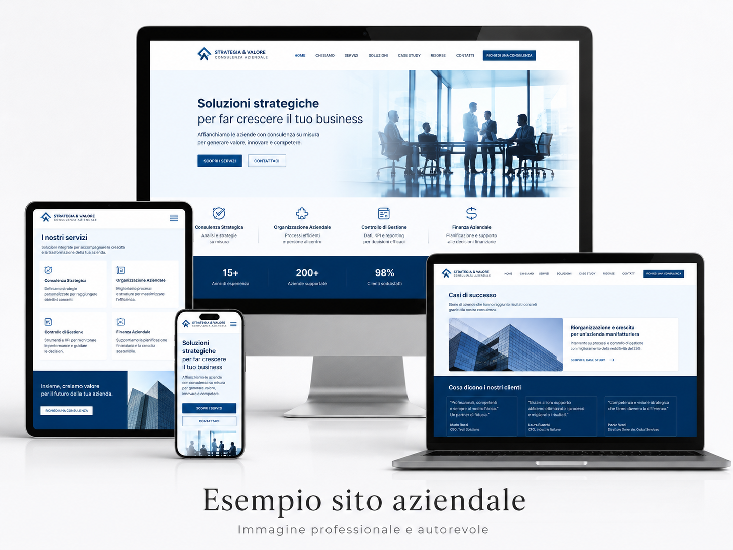Esempio sito aziendale moderno